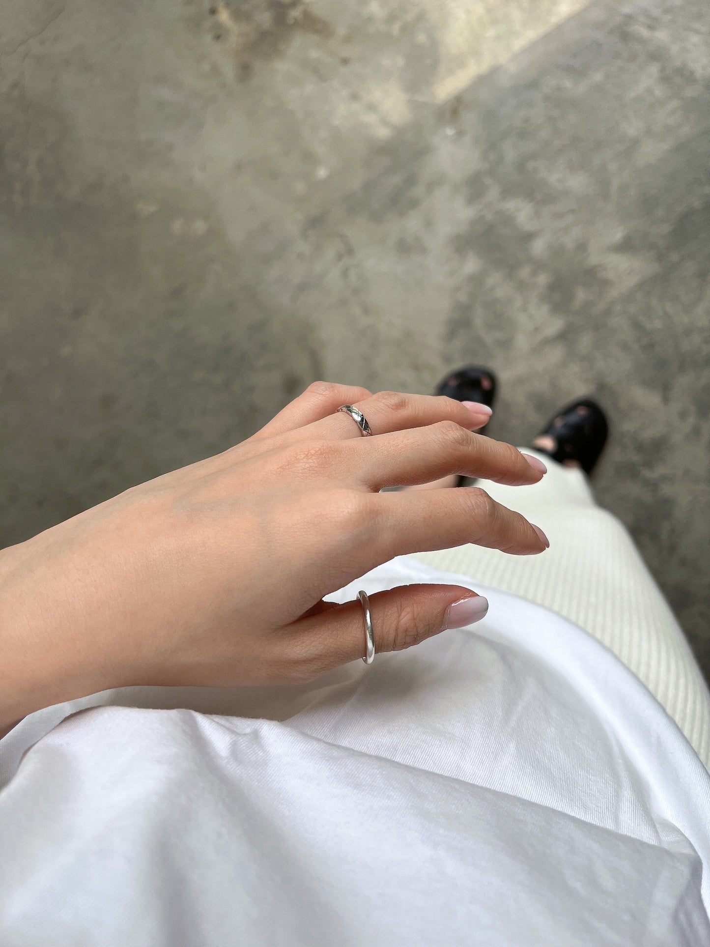 SILVER THUMB RING