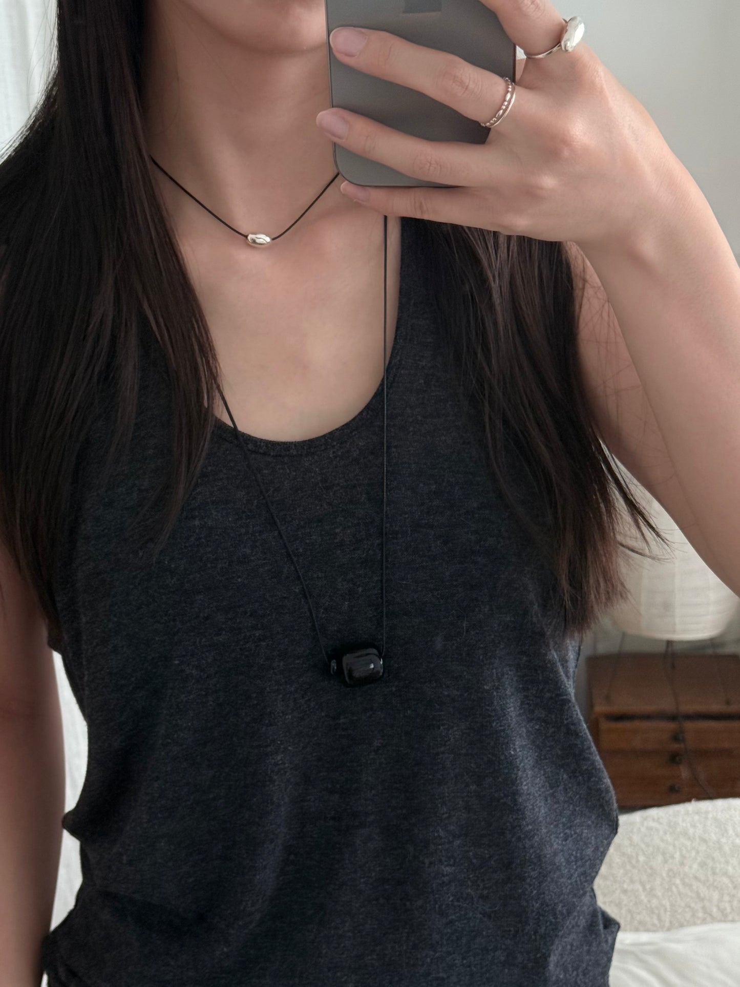 010 NATURAL YAK HORN NECKLACE