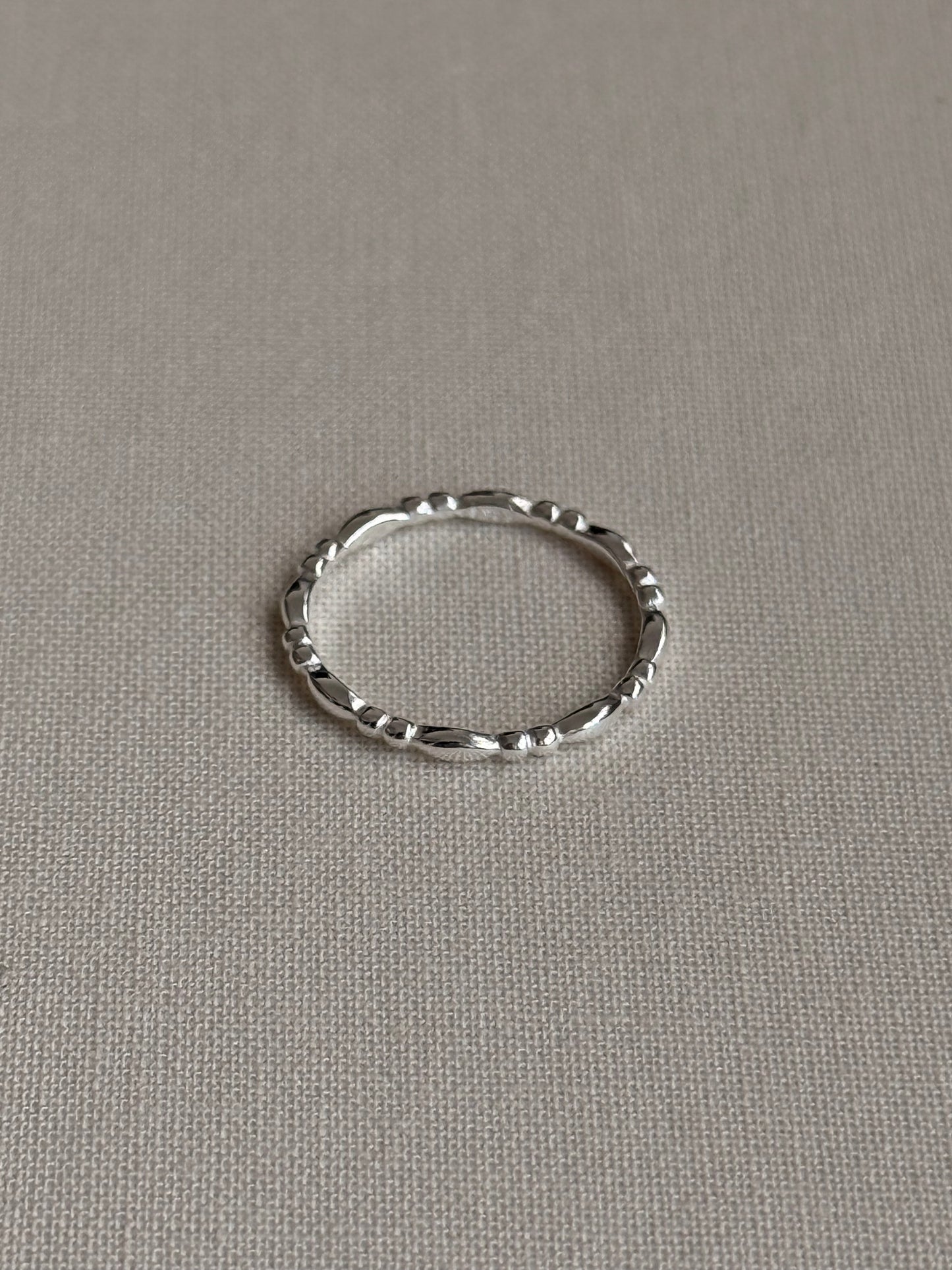 925 SILVER BEADS RING