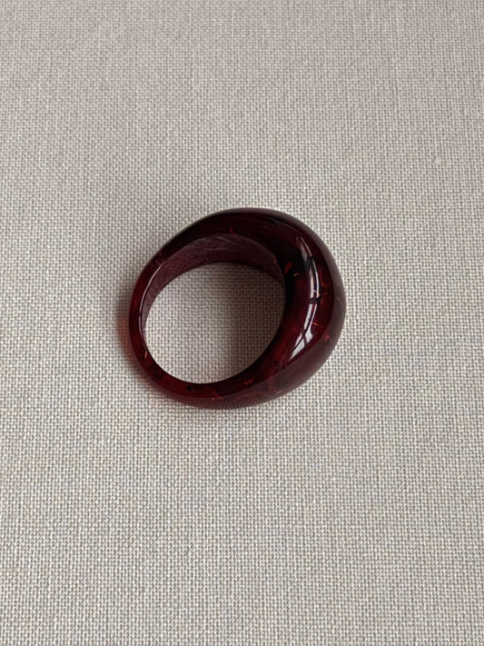 FORMICA RING IN BURGUNDY