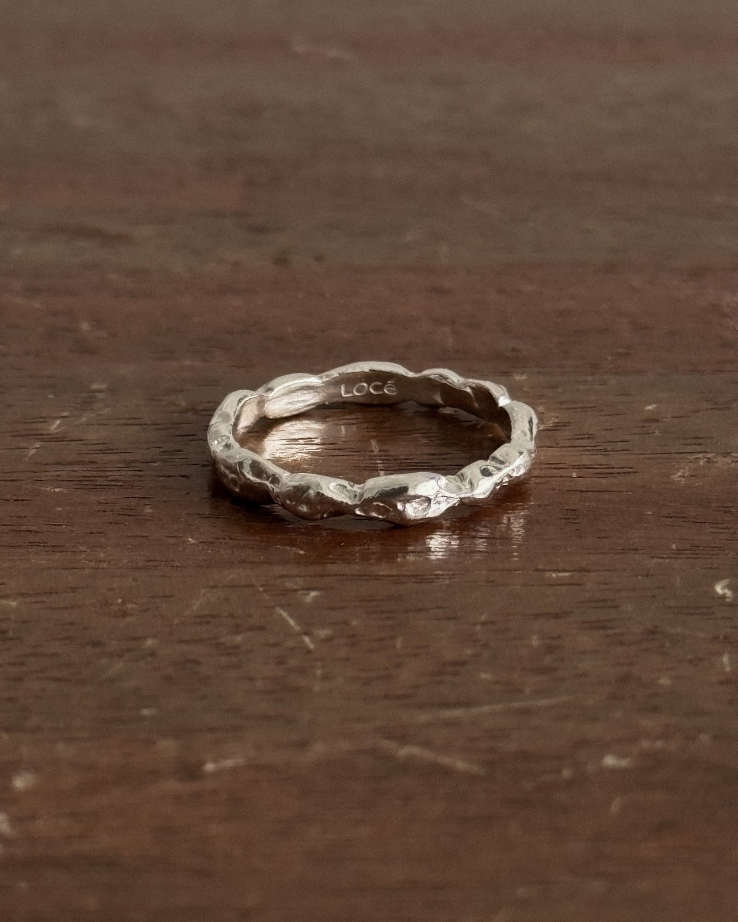 HANDCRAFTED SILVER MOLTEN RING