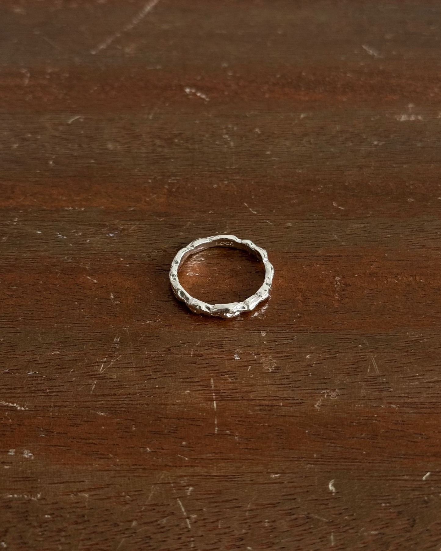 HANDCRAFTED SILVER MOLTEN RING